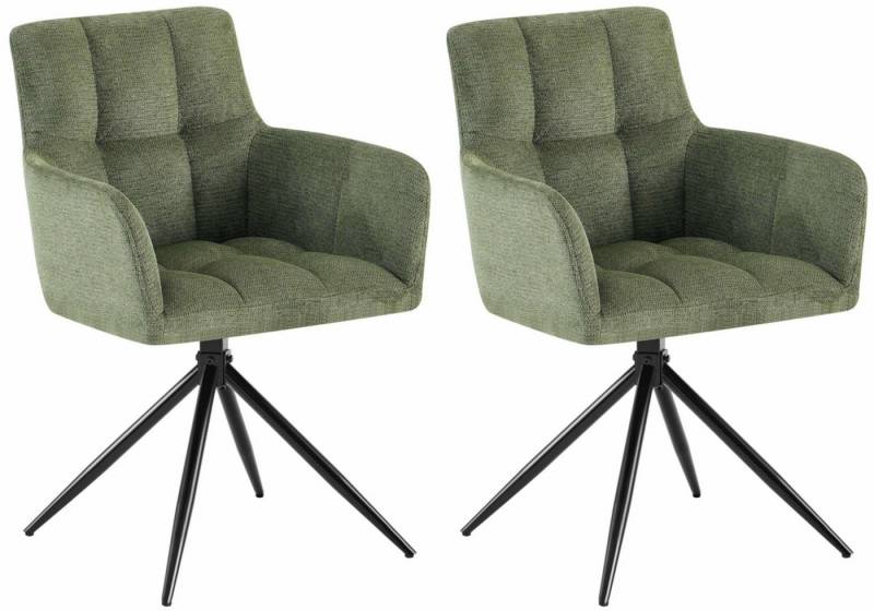 CLP Esszimmerstuhl Jonah (2er Set, 2 St), drehbar mit Armlehnen, bis 150 kg belastbar von CLP