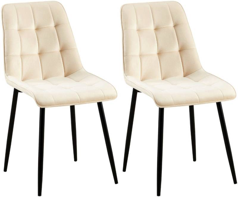 CLP Esszimmerstuhl 2er Set Esszimmerstuhl Gifford Samtbezug von CLP