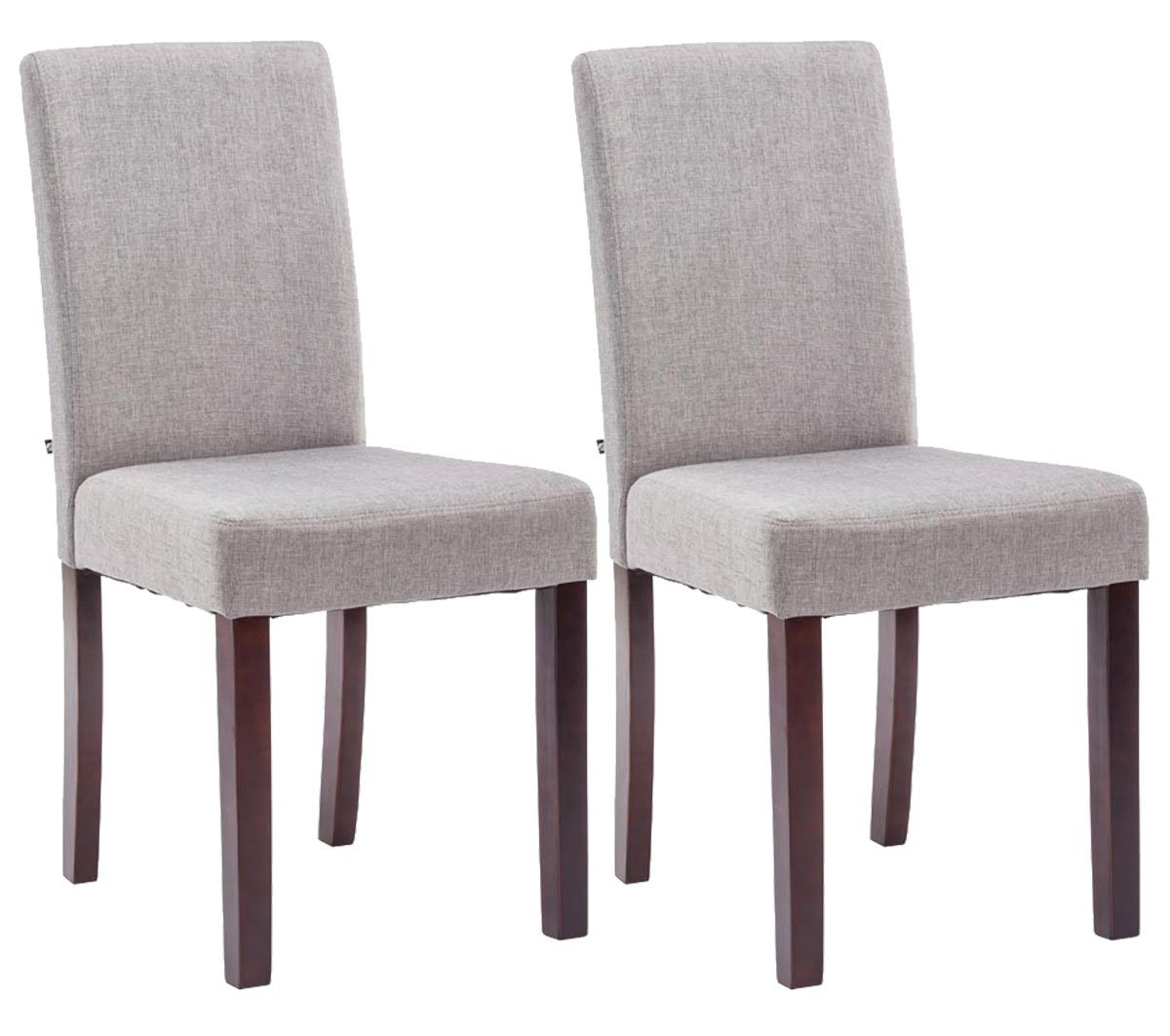 CLP Esszimmerstuhl 2er Set Esszimmerstuhl Ina Stoff cappuccino, hellgrau CLP Esszimmerstuhl 2er Set Esszimmerstuhl Ina Stoff cappuccino, hellgrau von CLP