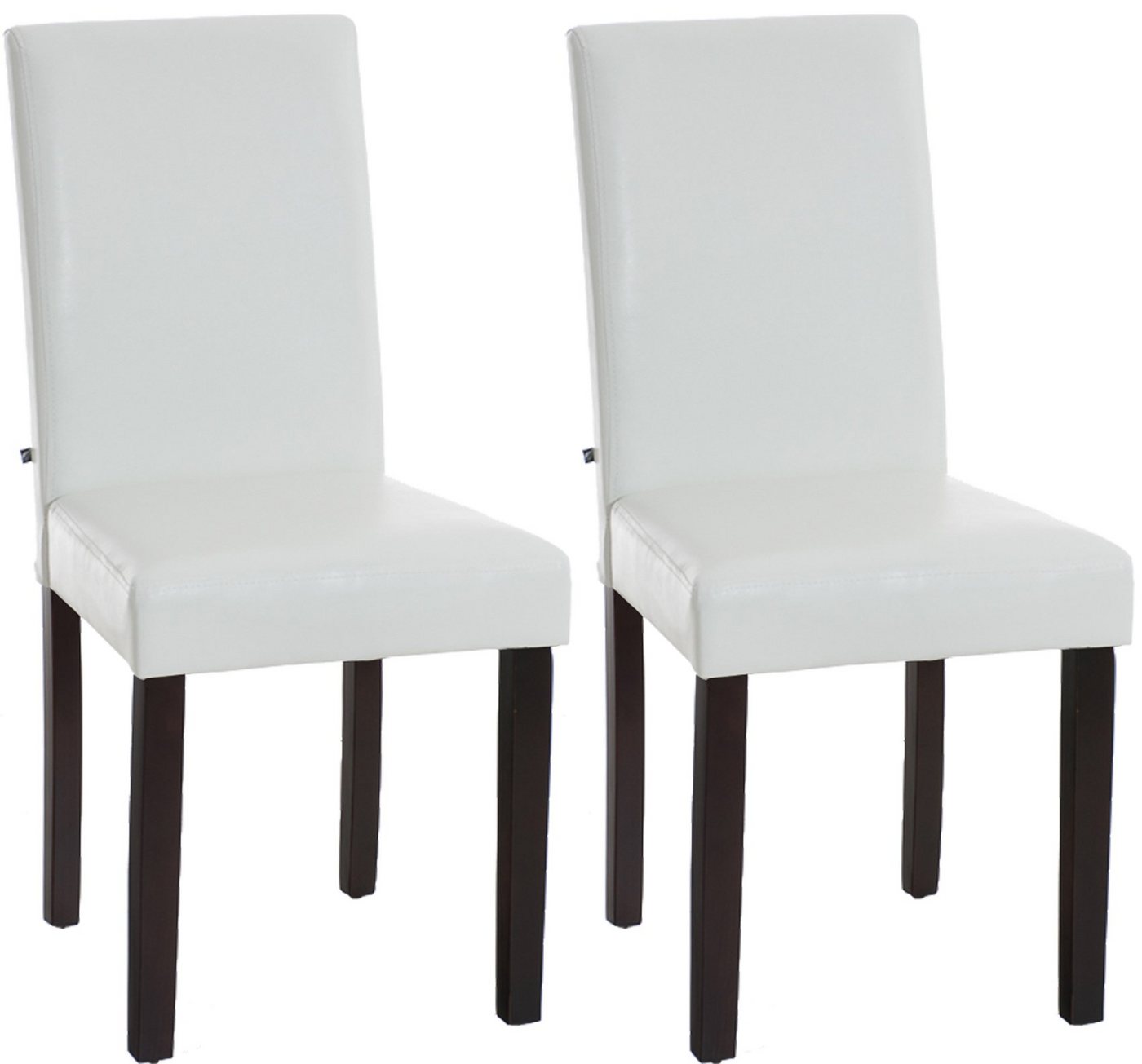 CLP Esszimmerstuhl 2er Set Esszimmerstuhl Ina dunkelbraun, weiß CLP Esszimmerstuhl 2er Set Esszimmerstuhl Ina dunkelbraun, weiß von CLP