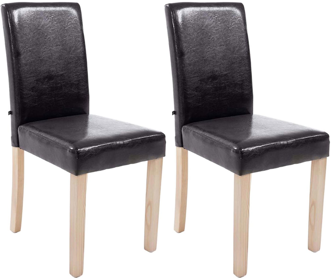 CLP Esszimmerstuhl 2er Set Esszimmerstuhl Ina natura, braun CLP Esszimmerstuhl 2er Set Esszimmerstuhl Ina natura, braun von CLP