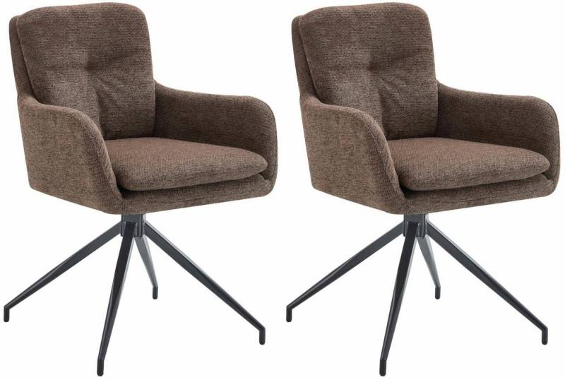 CLP Esszimmerstuhl 2er Set Esszimmerstuhl Pickett Stoff von CLP