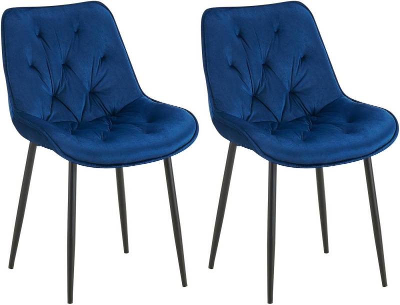 CLP Esszimmerstuhl 2er Set Esszimmerstuhl Wallace Samt CLP Esszimmerstuhl 2er Set Esszimmerstuhl Wallace Samt von CLP