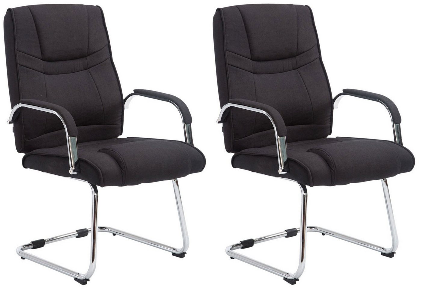 CLP Esszimmerstuhl 2er Set Freischwinger Attila Stoff CLP Esszimmerstuhl 2er Set Freischwinger Attila Stoff von CLP