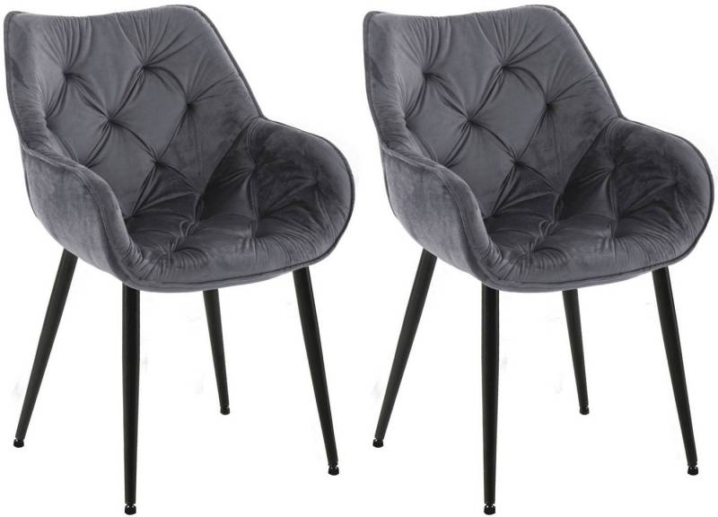 CLP Esszimmerstuhl 2er Set Stuhl Tanna Samt CLP Esszimmerstuhl 2er Set Stuhl Tanna Samt von CLP