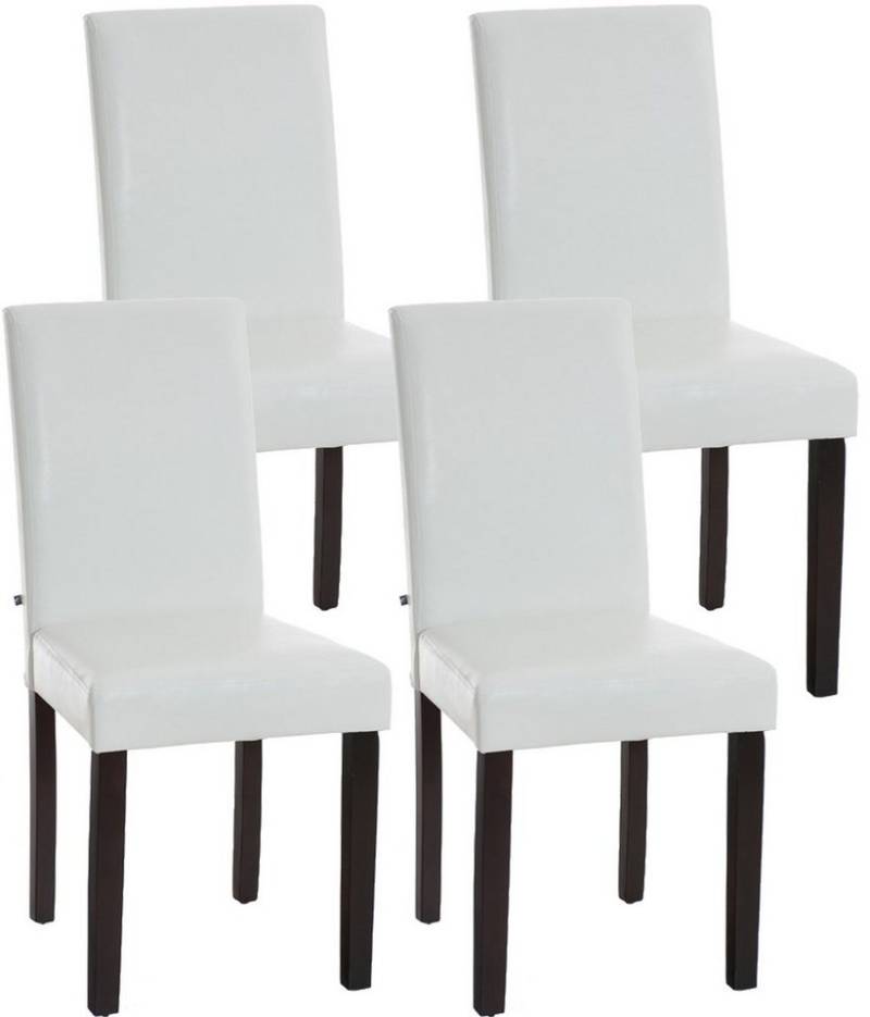 CLP Esszimmerstuhl 4er Set Esszimmerstuhl Ina dunkelbraun, weiß CLP Esszimmerstuhl 4er Set Esszimmerstuhl Ina dunkelbraun, weiß von CLP