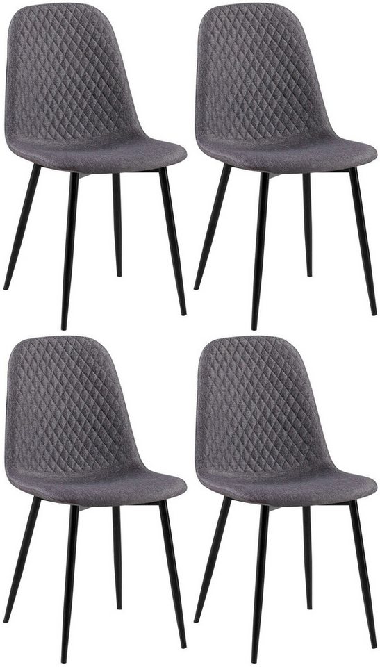 CLP Esszimmerstuhl 4er Set Stühle Giverny von CLP