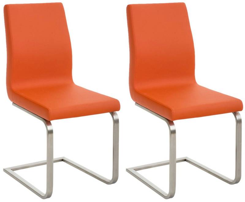 CLP Esszimmerstuhl Belfort (2er Set), robustes Edelstahlgestell von CLP
