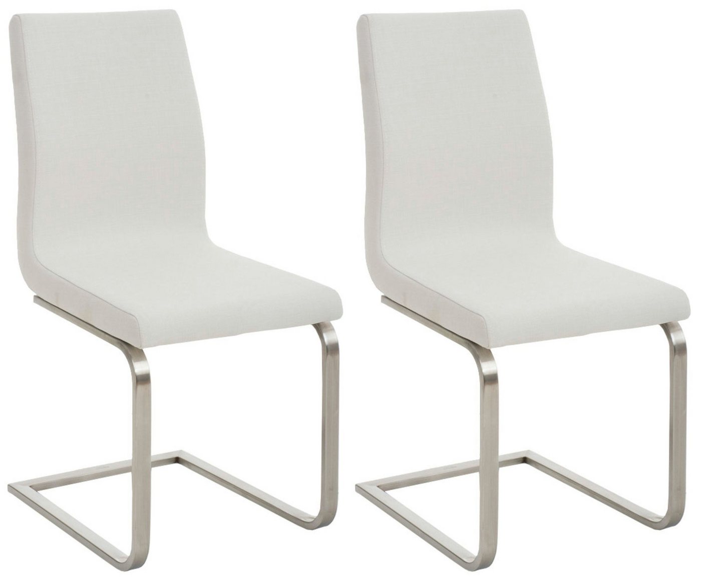 CLP Esszimmerstuhl Belfort Stoff (2er Set, 2 St), robustes Edelstahlgestell von CLP