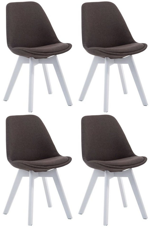 CLP Esszimmerstuhl Borneo V2 Stoff (4er Set), gepolstert, mit Lehne von CLP