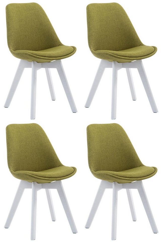 CLP Esszimmerstuhl Borneo V2 Stoff (4er Set, 4 St), gepolstert, mit Lehne von CLP