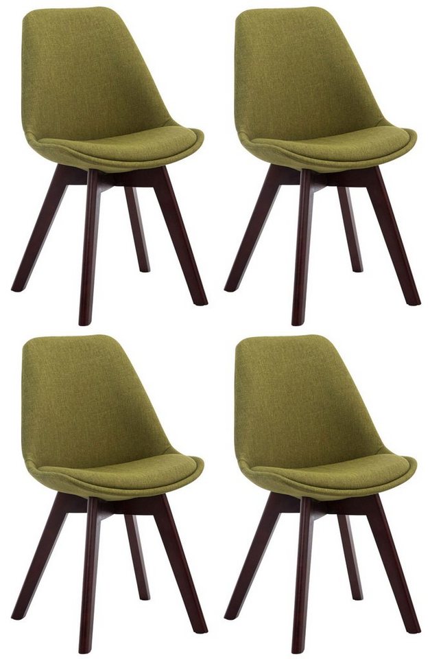 CLP Esszimmerstuhl Borneo V2 Stoff (4er Set, 4 St), gepolstert, mit Lehne von CLP