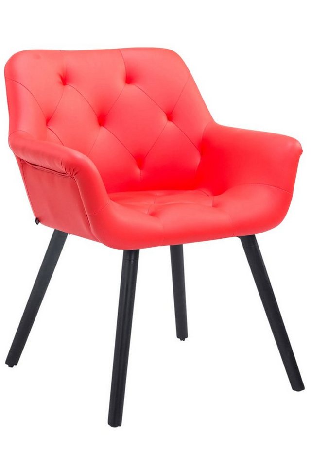 CLP Esszimmerstuhl Cassidy Kunstleder, mit Armlehnen und Holzbeinen von CLP