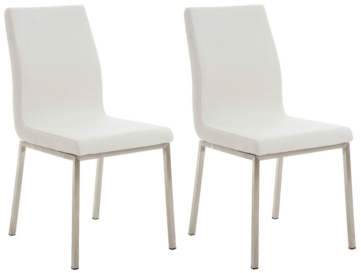 CLP Esszimmerstuhl Colmar Stoff (2er Set, 2 St), Edelstahlgestell von CLP