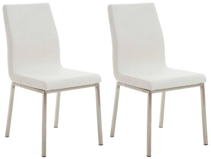 CLP Esszimmerstuhl Colmar Stoff (2er Set, 2 St), Edelstahlgestell von CLP