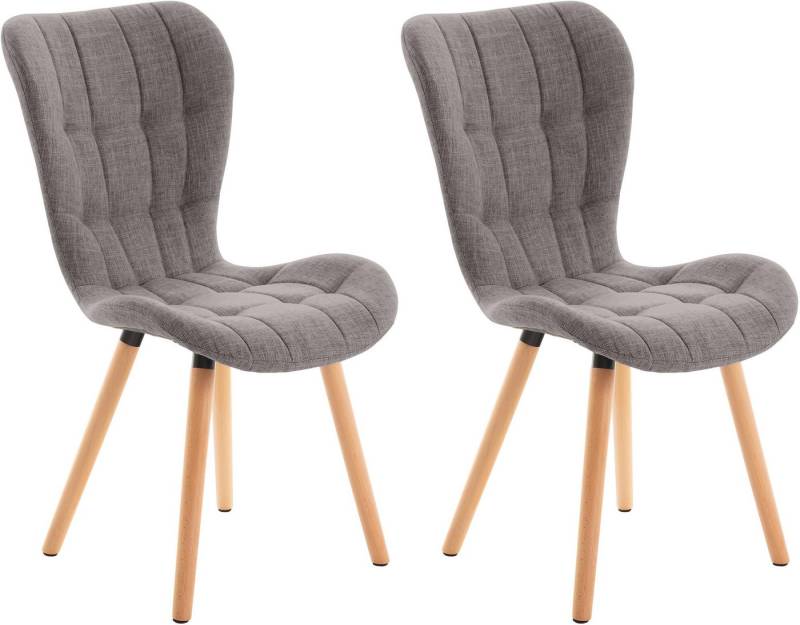 CLP Esszimmerstuhl Elda (2er Set, 2 St), Samt, Stoff oder Kunstleder von CLP