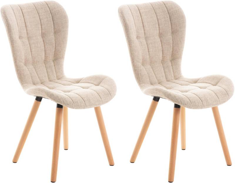 CLP Esszimmerstuhl Elda (2er Set, 2 St), Samt, Stoff oder Kunstleder von CLP