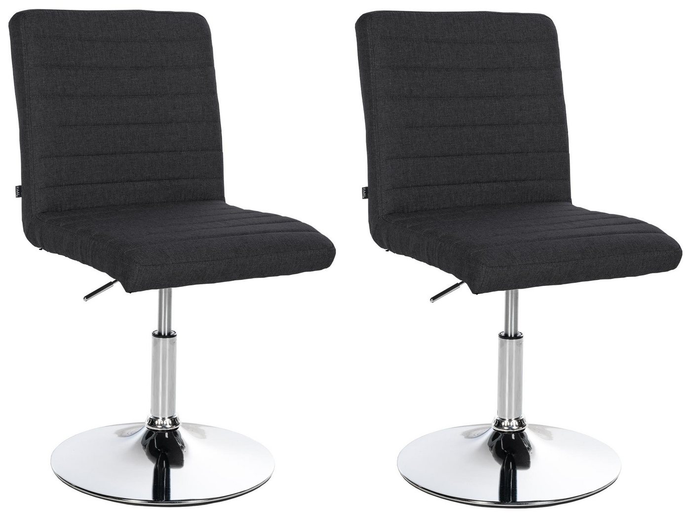 CLP Esszimmerstuhl Elvas Stoff (2er Set, 2 St), drehbar und höhenverstellbar von CLP