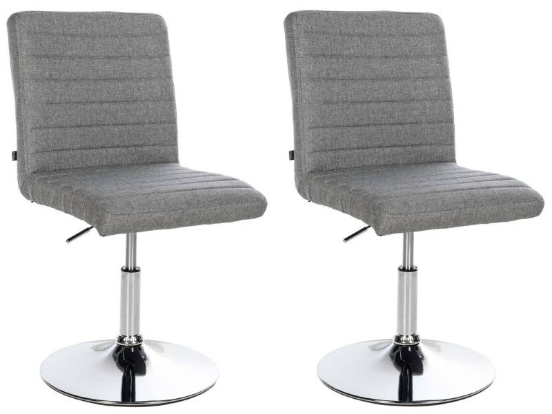 CLP Esszimmerstuhl Elvas Stoff (2er Set), drehbar und höhenverstellbar von CLP