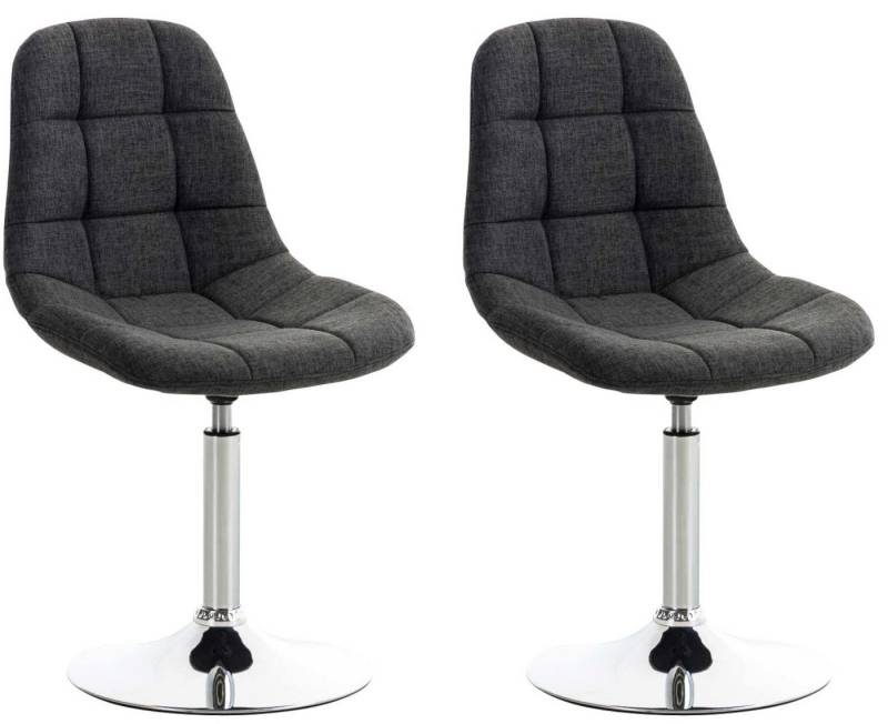CLP Esszimmerstuhl Emil Stoff (2er Set), 360° drehbar, gepolstert von CLP