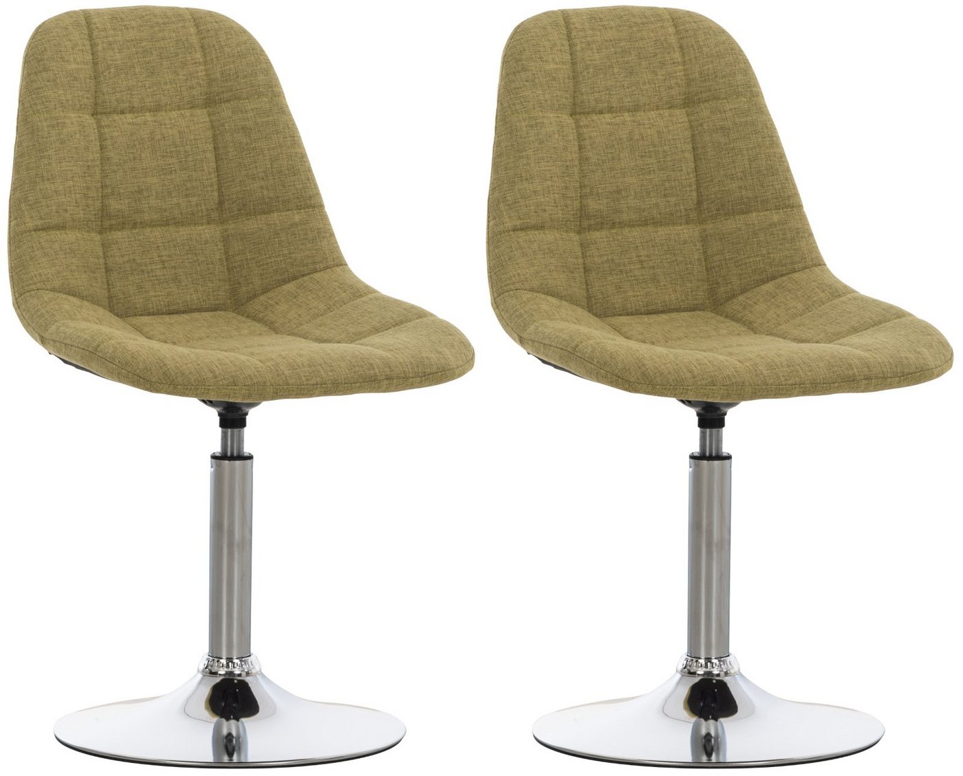 CLP Esszimmerstuhl Emil Stoff (2er Set), 360° drehbar, gepolstert von CLP