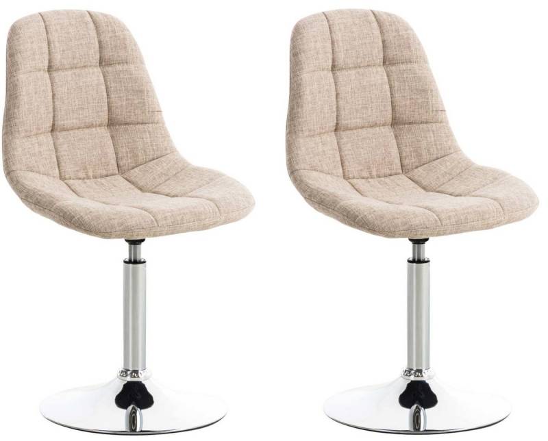 CLP Esszimmerstuhl Emil Stoff (2er Set), 360° drehbar, gepolstert von CLP