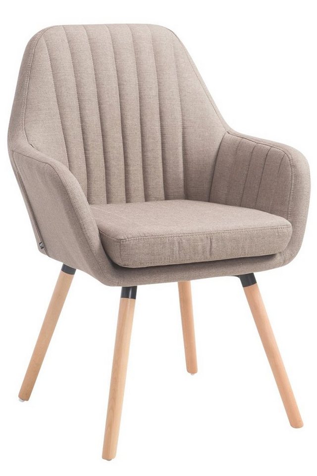 CLP Esszimmerstuhl Florian, Stoff, Sitzpolster & Holzbeine-Gestell CLP Esszimmerstuhl Florian, Stoff, Sitzpolster & Holzbeine-Gestell von CLP