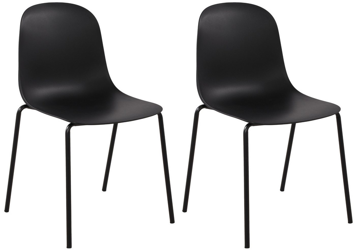 CLP Esszimmerstuhl Hardin (2er Set, 2 St), stapelbar, wetterfest, UV-beständig von CLP