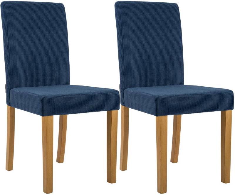 CLP Esszimmerstuhl Ina (2er Set, 2 St), Cordbezug, gepolstert mit Rückenlehne von CLP
