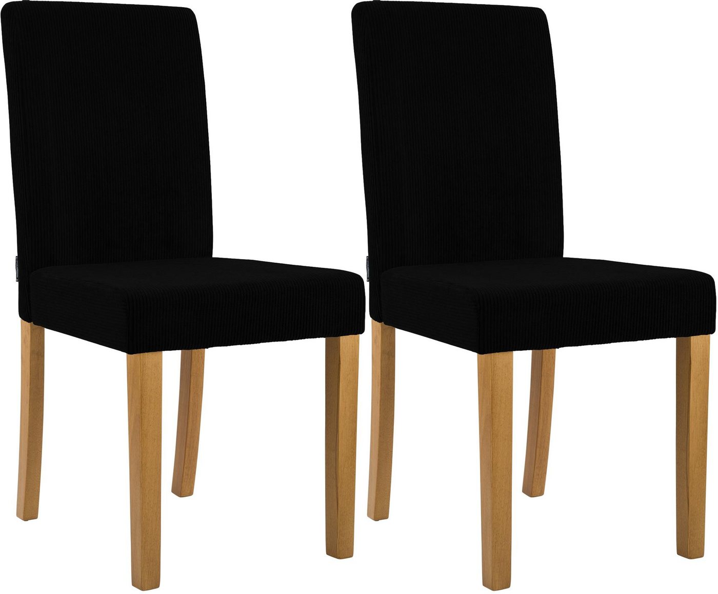 CLP Esszimmerstuhl Ina (2er Set, 2 St), Cordbezug, gepolstert mit Rückenlehne von CLP