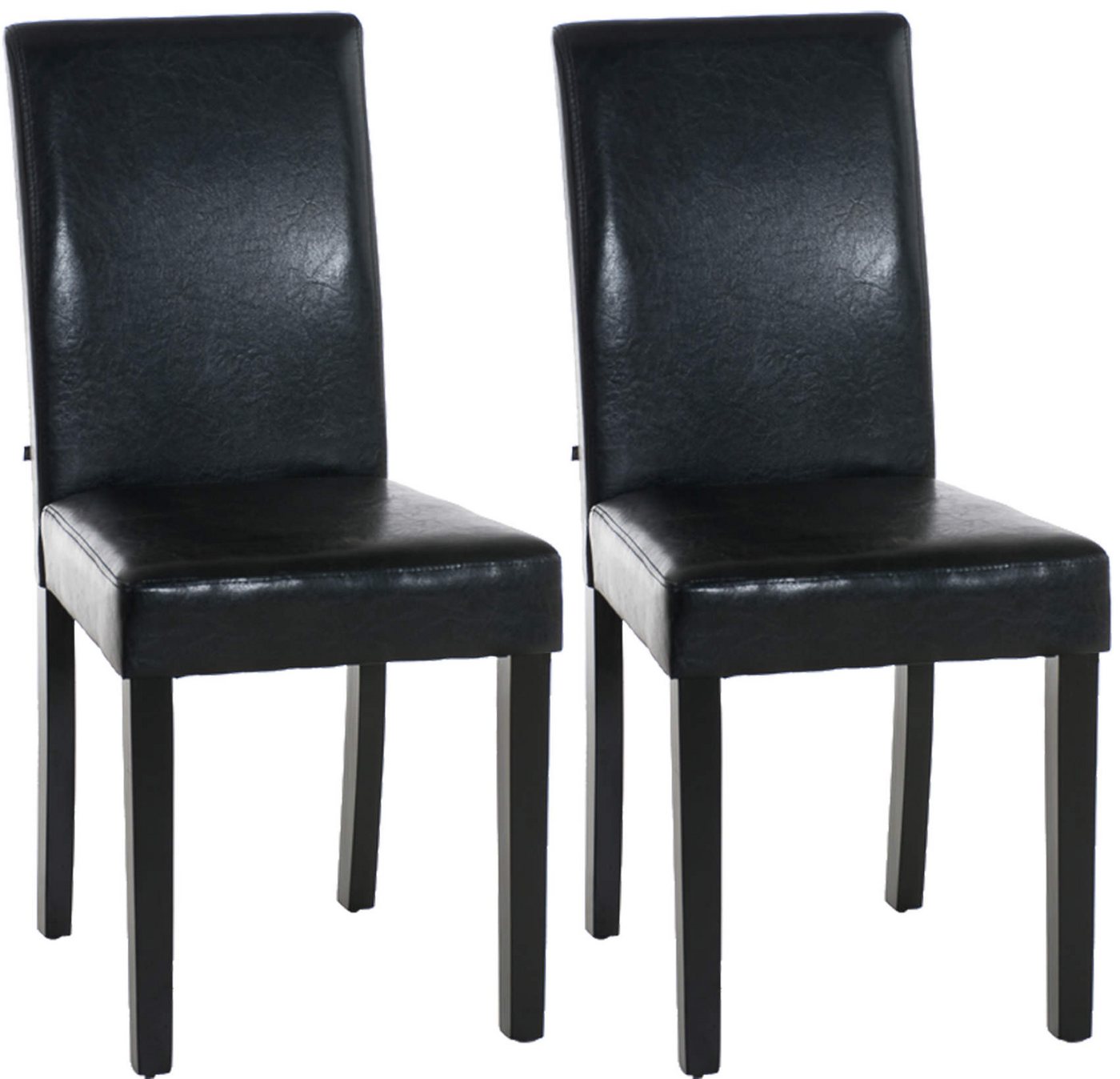 CLP Esszimmerstuhl Ina Kunstleder (2er Set), Holz, ohne Armlehnen von CLP