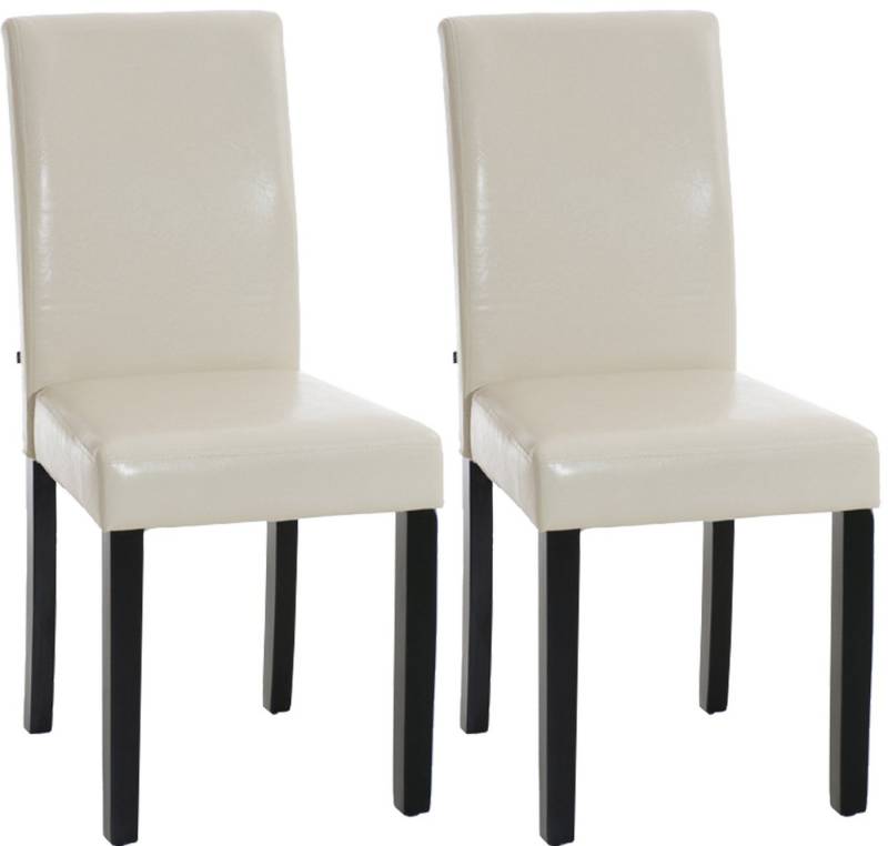 CLP Esszimmerstuhl Ina Kunstleder (2er Set, 2 St), Holz, ohne Armlehnen von CLP