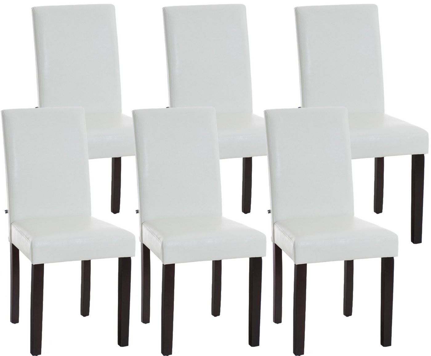 CLP Esszimmerstuhl Ina Kunstleder (6er Set, 6 St), Holz, ohne Armlehnen von CLP