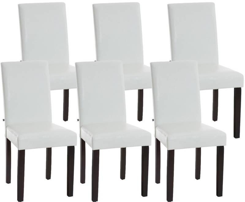 CLP Esszimmerstuhl Ina Kunstleder (6er Set, 6 St), Holz, ohne Armlehnen von CLP