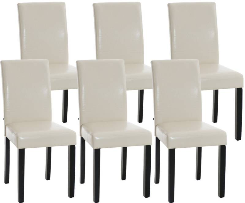CLP Esszimmerstuhl Ina Kunstleder (6er Set, 6 St), Holz, ohne Armlehnen von CLP