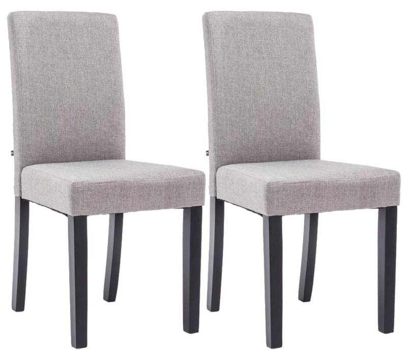 CLP Esszimmerstuhl Ina Stoff (2er Set), Holzgestell, ohne Armlehnen von CLP