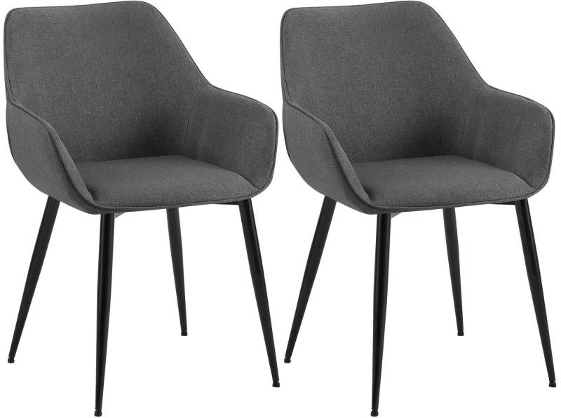 CLP Esszimmerstuhl Luena (2er Set), Stoff- oder Samt, bis 150 kg von CLP