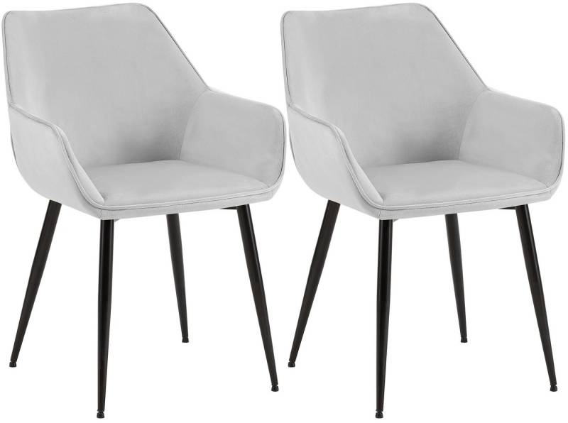 CLP Esszimmerstuhl Luena (2er Set, 2 St), Stoff- oder Samt, bis 150 kg von CLP