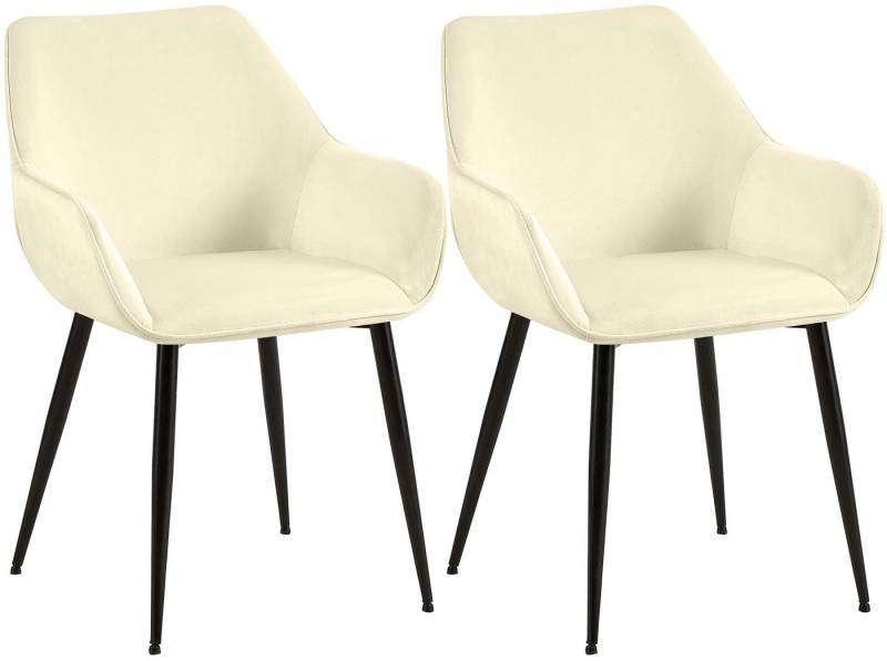 CLP Esszimmerstuhl Luena (2er Set, 2 St), Stoff- oder Samt, bis 150 kg von CLP