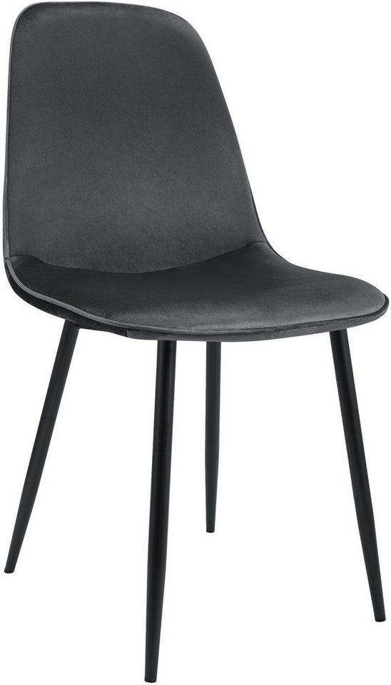 CLP Esszimmerstuhl Maryam, mit Rückenlehne, Metallgestell von CLP