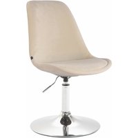 Esszimmerstuhl Maverick Samt creme chrom von CLP