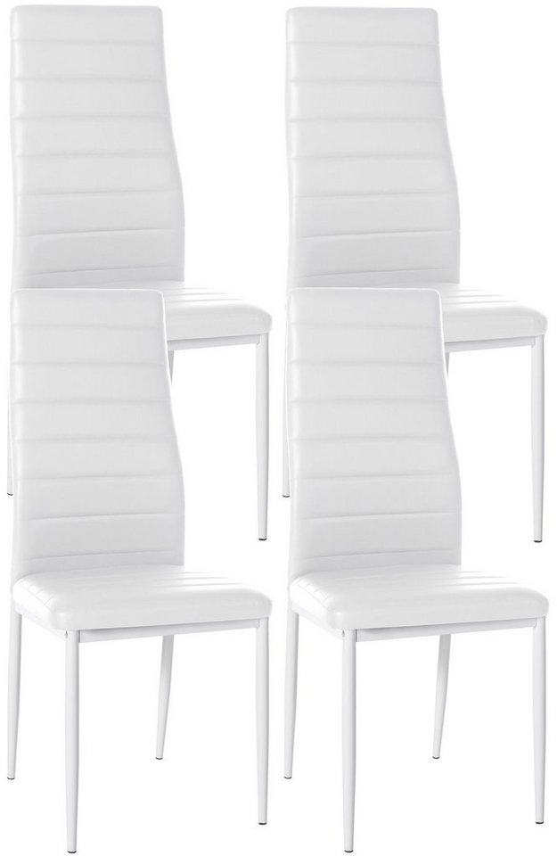 CLP Esszimmerstuhl Mayfair (4er Set), gepolstert mit Vierfußgestell von CLP