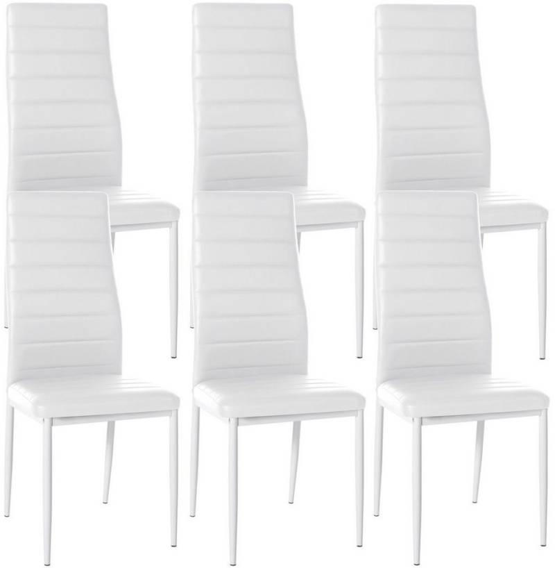 CLP Esszimmerstuhl Mayfair (6er Set), gepolstert mit Vierfußgestell von CLP