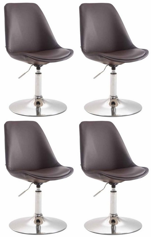 CLP Esszimmerstuhl Meverick Kunstleder (4er Set, 4 St), dreh-& verstellbar von CLP