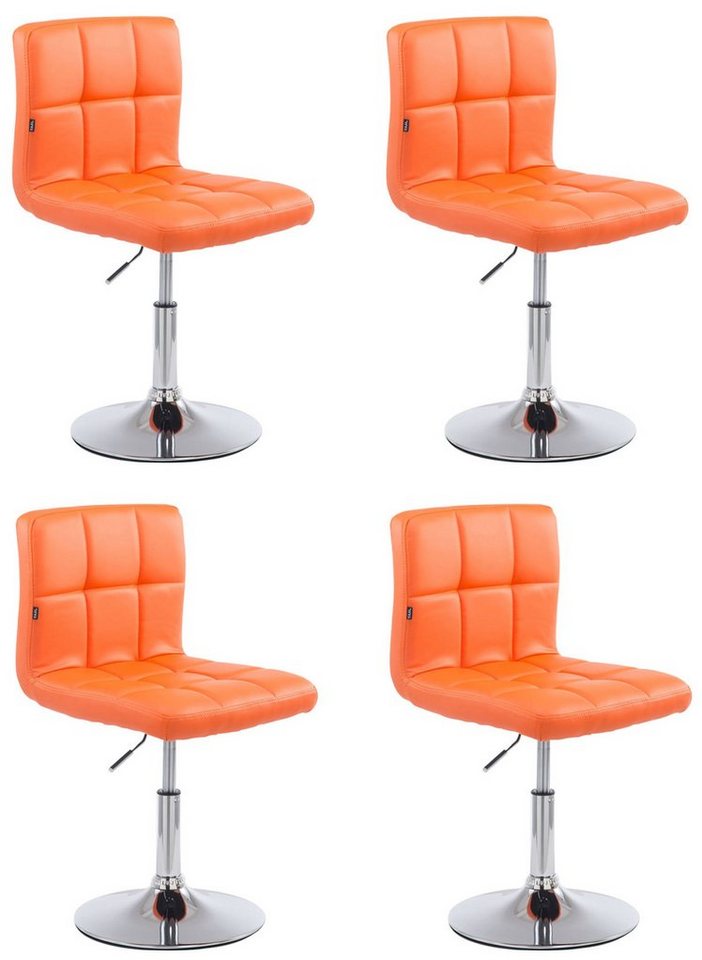 CLP Esszimmerstuhl Palma V2 (4er Set), Lounger, Kunstleder, drehbar von CLP