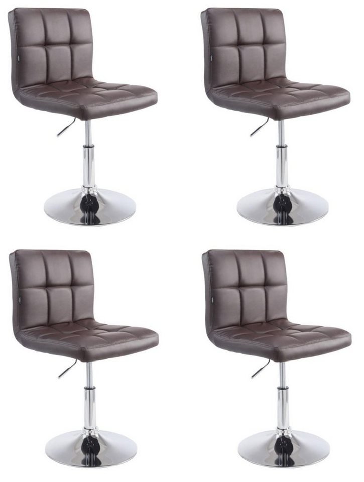 CLP Esszimmerstuhl Palma V2 (4er Set, 4 St), Lounger, Kunstleder, drehbar von CLP