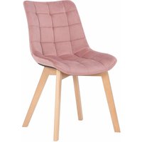 CLP - Esszimmerstuhl Passaic Samt pink von CLP
