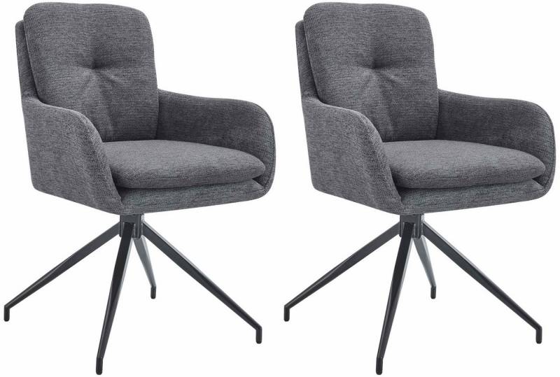 CLP Esszimmerstuhl Pickett (2er Set, 2 St), Stoffbezug, 180° schwenkbar von CLP