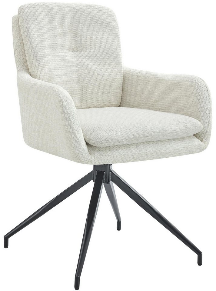 CLP Esszimmerstuhl Pickett, 180° Schwenkfunktion, mit Stoffbezug von CLP