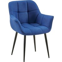Esszimmerstuhl Roseville blau Stoff Esszimmerstuhl Roseville blau Stoff von CLP